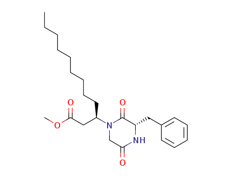 methyl (3R)-3-[(3S)-3-benzyl-2,5-dioxopiperazinyl]dodecanoate