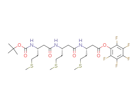 3-Oxa-5,9,13-triazahexadecan-16-oic acid,
2,2-dimethyl-6,10,14-tris[2-(methylthio)ethyl]-4,8,12-trioxo-,
pentafluorophenyl ester, (6R,10R,14R)-