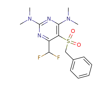 5-(benzylsulfonyl)-2,4-bis(dimethylamino)-6-(difluoromethyl)pyrimidine