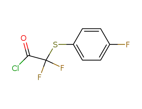 Molecular Structure of 676316-29-3 (Acetyl chloride, difluoro[(4-fluorophenyl)thio]-)