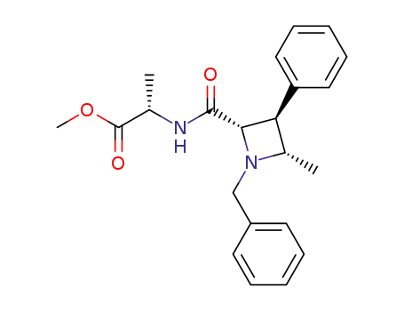 (S)-2-[((2S,3S,4S)-1-Benzyl-4-methyl-3-phenyl-azetidine-2-carbonyl)-amino]-propionic acid methyl ester
