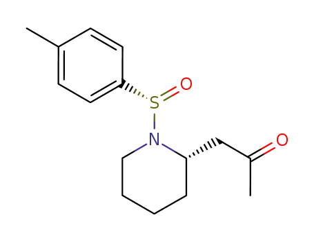 1-[(S)-1-((S)-Toluene-4-sulfinyl)-piperidin-2-yl]-propan-2-one