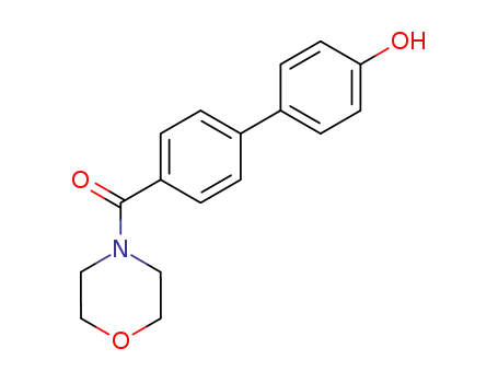 Molecular Structure of 460746-72-9 (4'-(4-morpholinylcarbonyl)[1,1'-biphenyl]-4-ol)