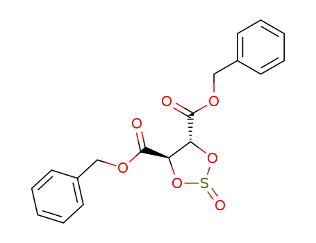 Molecular Structure of 643028-20-0 (dibenzyl (4R,5R)-1,3,2-dioxathiolane-4,5-dicarboxylate 2-oxide)