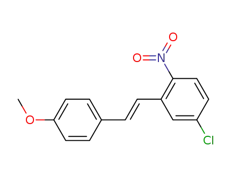Molecular Structure of 112768-15-7 (Benzene, 4-chloro-2-[2-(4-methoxyphenyl)ethenyl]-1-nitro-, (E)-)