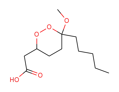 1,2-Dioxane-3-acetic acid, 6-methoxy-6-pentyl-