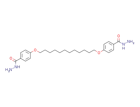 Molecular Structure of 597581-87-8 (Benzoic acid, 4,4'-[1,12-dodecanediylbis(oxy)]bis-, dihydrazide)