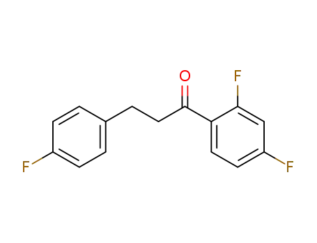 Molecular Structure of 654673-34-4 (2',4'-DIFLUORO-3-(4-FLUOROPHENYL)PROPIOPHENONE)