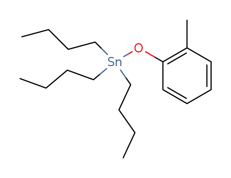 Molecular Structure of 95423-31-7 (Stannane, tributyl(2-methylphenoxy)-)