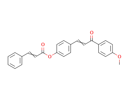 2-Propenoic acid, 3-phenyl-,
4-[3-(4-methoxyphenyl)-3-oxo-1-propenyl]phenyl ester