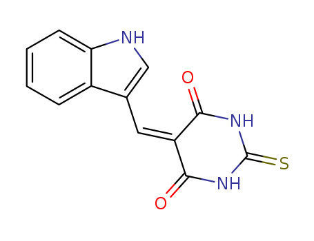 4,6(1H,5H)-Pyrimidinedione,dihydro-5-(1H-indol-3-ylmethylene)-2-thioxo- cas  53215-61-5