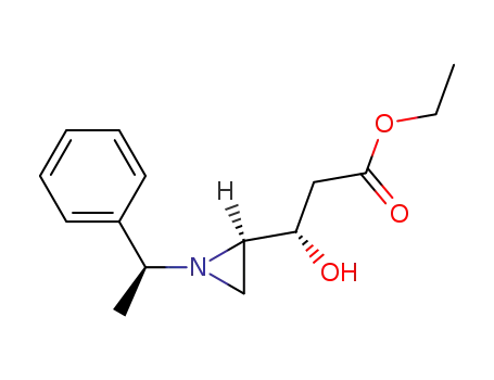 ethyl 3(S)-hydroxy-3-[1'-(1'(S)-α-methylbenzyl)-aziridin-2(R)-yl]-propionate