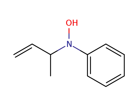 Molecular Structure of 131001-45-1 (Benzenamine, N-hydroxy-N-(1-methyl-2-propenyl)-)