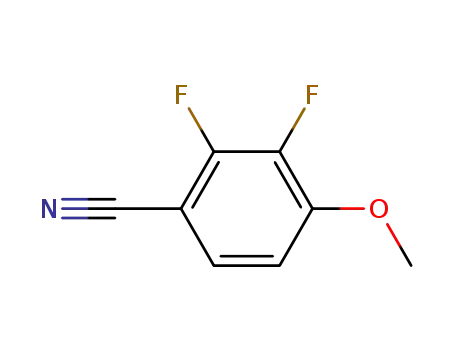 Molecular Structure of 256417-12-6 (2,3-DIFLUORO-4-METHOXYBENZONITRILE)