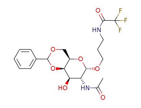 (3-trifluoroacetamidopropyl)-2-acetamido-4,6-O-benzylidene-2-deoxy-α-D-galactopyranoside