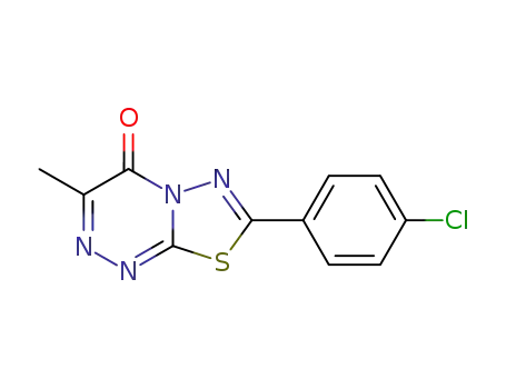 7-(4-chloro-phenyl)-3-methyl-[1,3,4]thiadiazolo[2,3-<i>c</i>][1,2,4]triazin-4-one