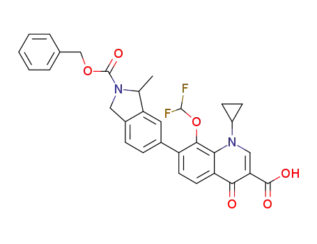 7-(2-benzyloxycarbonyl-3-methyl-2,3-dihydro-1<i>H</i>-isoindol-5-yl)-1-cyclopropyl-8-difluoromethoxy-4-oxo-1,4-dihydro-quinoline-3-carboxylic acid