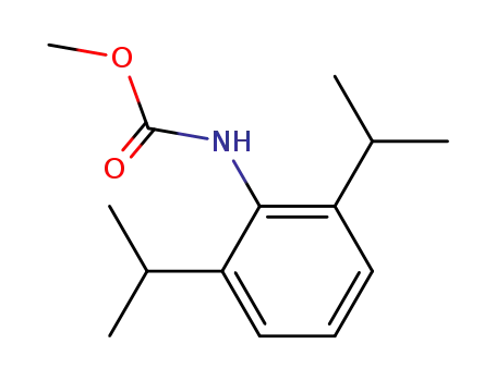 Molecular Structure of 39076-23-8 (2,6-Diisopropylphenylcarbamic acid methyl ester)