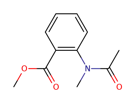 Molecular Structure of 19053-83-9 (methyl 2-[acetyl(methyl)amino]benzoate)