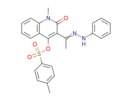1-methyl-2-oxo-3-[1-(phenylhydrazono)ethyl]-1,2-dihydroquinolin-4-yl 4-methylbenzenesulfonate