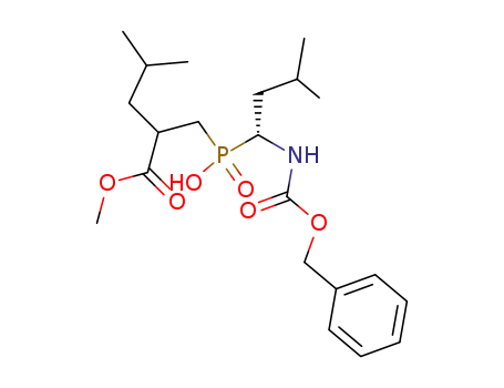2-[((R)-1-Benzyloxycarbonylamino-3-methyl-butyl)-hydroxy-phosphinoylmethyl]-4-methyl-pentanoic acid methyl ester