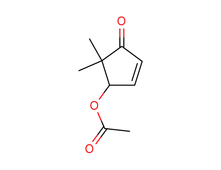 2-Cyclopenten-1-one, 4-(acetyloxy)-5,5-dimethyl-