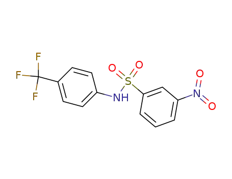 Molecular Structure of 312-49-2 (3-Nitro-N-[4-(trifluoroMethyl)phenyl]benzenesulfonaMide, 97%)