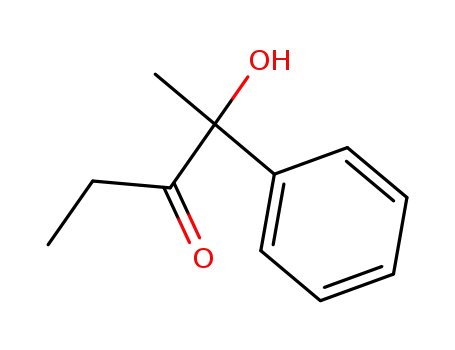 Molecular Structure of 20907-29-3 (3-Pentanone, 2-hydroxy-2-phenyl-)