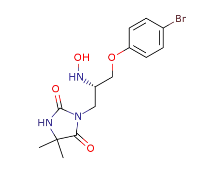 2,4-Imidazolidinedione,
3-[(2S)-3-(4-bromophenoxy)-2-(hydroxyamino)propyl]-5,5-dimethyl-