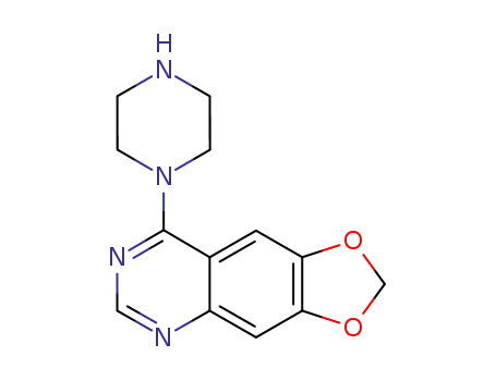 Molecular Structure of 205260-03-3 (6,7-methylenedioxy-4-(1-piperazinyl)quinazoline)