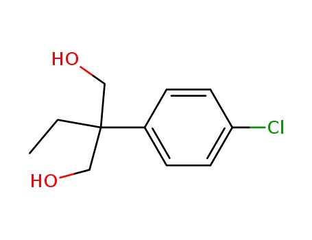 Molecular Structure of 25451-05-2 (2-(p-Chlorophenyl)-2-ethyl-1,3-propanediol)