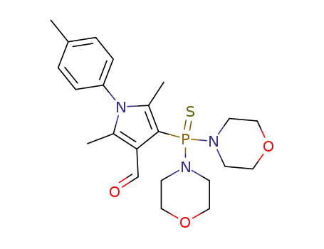 4-dimorpholinothiophosphoryl-1-(p-tolyl)-2,5-dimethyl-1H-pyrrole-3-carbaldehyde