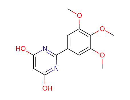 Molecular Structure of 4156-73-4 (6-HYDROXY-2-(3,4,5-TRIMETHOXYPHENYL)-4(3H)-PYRIMIDINONE)