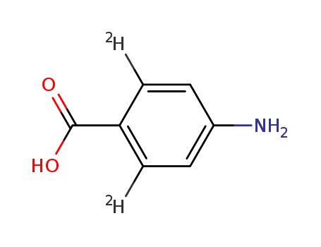Molecular Structure of 118872-62-1 (4-AMINOBENZOIC-2,6-D2 ACID)
