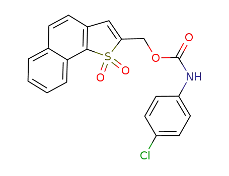 1,1-dioxonaphtho[1,2-b]thiophen-2-ylmethyl N-p-chlorophenyl carbamate