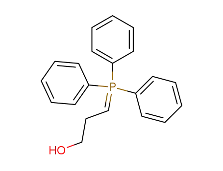 Molecular Structure of 21663-26-3 (1-Propanol, 3-(triphenylphosphoranylidene)-)