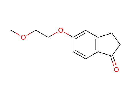 Molecular Structure of 28945-97-3 (5-(2-METHOXY-ETHOXY)-INDAN-1-ONE)