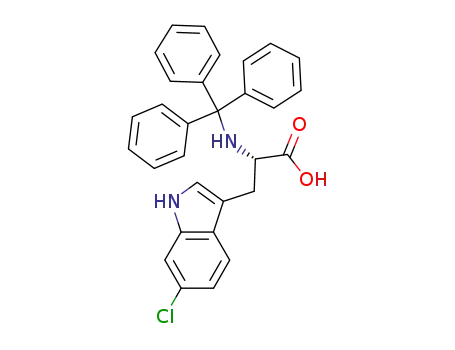 Molecular Structure of 1028302-45-5 (N-trityl-6-chloro-L-tryptophan)