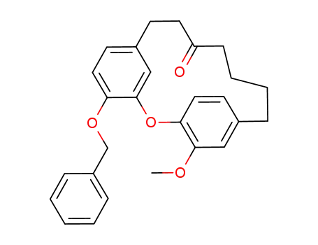 4-benzyloxy-17-methoxy-2-oxatricyclo[13.2.2.1<sup>3,7</sup>]eicosa-1<sup>(18)</sup>,3<sup>(20)</sup>,4,6,15<sup>(19)</sup>,16-hexaen-10-one