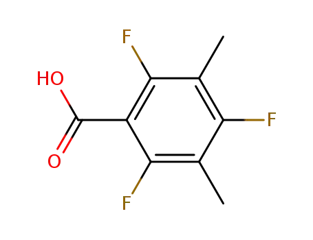 Molecular Structure of 886762-23-8 (2,4,6-TRIFLUORO-3,5-DIMETHYLBENZOIC ACID)