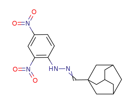 Molecular Structure of 18220-81-0 (1-(2,4-dinitrophenyl)-2-(tricyclo[3.3.1.1~3,7~]dec-1-ylmethylidene)hydrazine)