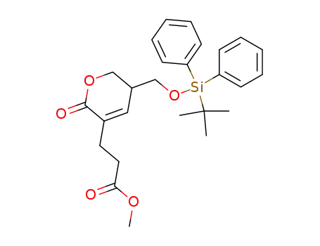 3-[5-(tert-butyldiphenylsilanyloxymethyl)-2-oxo-5,6-dihydro-2H-pyran-3-yl]propionic acid methyl ester