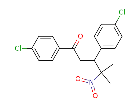 Molecular Structure of 878379-57-8 (1-Pentanone, 1,3-bis(4-chlorophenyl)-4-methyl-4-nitro-)