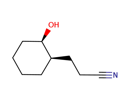 Cyclohexanepropanenitrile, 2-hydroxy-, (1R,2R)- (9CI)