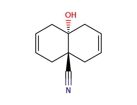Molecular Structure of 335201-94-0 (trans-8a-hydroxy-1,4,4a,5,8,8a-hexahydronaphthalene-4a-carbonitrile)