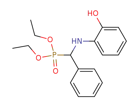 Molecular Structure of 61676-69-5 (Phosphonic acid, [[(2-hydroxyphenyl)amino]phenylmethyl]-, diethyl ester)