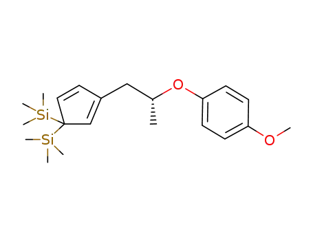 1-[2-(3,3-bis-trimethylsilanyl-cyclopenta-1,4-dienyl)-1-methyl-ethoxy]-4-methoxy-benzene
