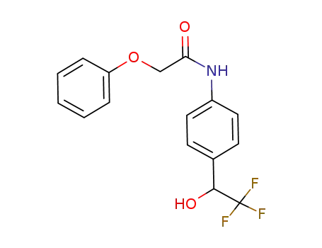 2-phenoxy-<i>N</i>-[4-(2,2,2-trifluoro-1-hydroxy-ethyl)-phenyl]-acetamide