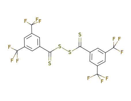 Molecular Structure of 851729-37-8 (bis(3,5-bis(trifluoromethyl)thiobenzoyl) disulfide)