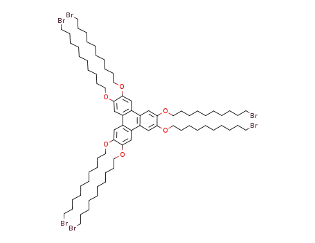 Molecular Structure of 847203-39-8 (Triphenylene, 2,3,6,7,10,11-hexakis[(10-bromodecyl)oxy]-)